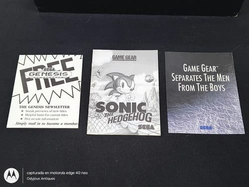 Sonic The Hedgehog Solo Manual Para Sega Game Gear Original