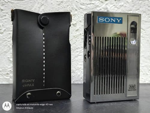 Mini Radio Am Antiguo 6 Transistores Sony 2r-31 Con Estuche