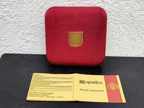 Caja/estuche Rígido Lujo Para Joyería Majorica Original Rojo
