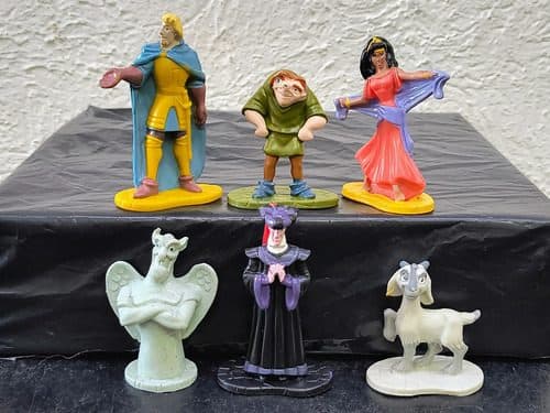 Figuras El Jorobado De Notre Dame Bimbo Disney Set 6-pack — Coleccionables vintage, años 90s