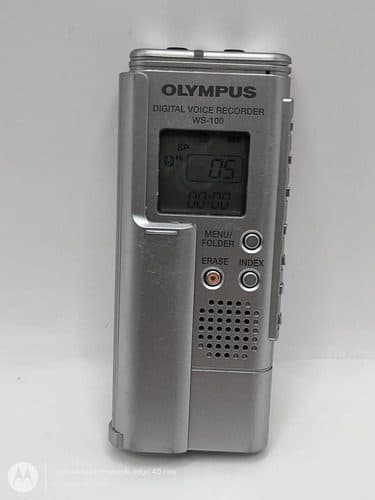Grabadora De Voz Digital Portátil Olympus Ws-100 64 Mb Plateado