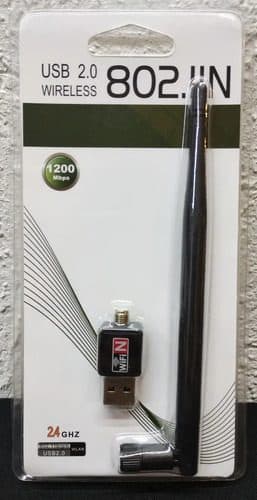 Adaptador De Red Inalambrica 1200mbps Wifi Usb 2.0 Antena