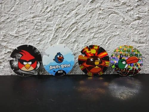 4-pack Tazos Angry Birds Space Y Clásico 2013 Sabritas — Coleccionables vintage, años NOW