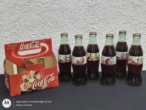 Pack Botellas Coca Cola Navidad Ed Especial 1999 Vintage 6pz — Coleccionables vintage, años 90s
