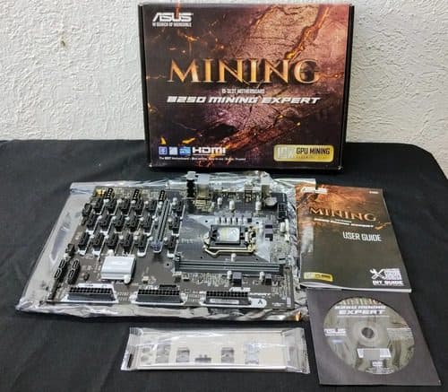 Mother Board Mineria Asus B250 Mining Expert 19 Slot Hdmi Negro — Coleccionables vintage, años NOW