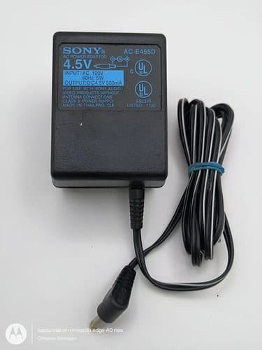 Eliminador Sony 4.5v 500ma Mod. Ac-e455d Ac Power Adaptor