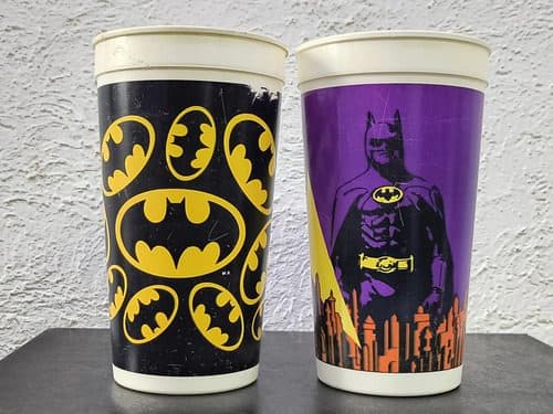 Pepsi-vasos Vintage Batman 2-pack Retro 90's Con Detalle Negro — Coleccionables vintage, años 90s