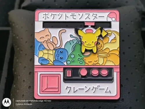 Pin/broche Pokémon Máquina Expendedora Japones Movible Metal Rosa Pin/broche Pokémon Máquina Expendedora Japonés Movible Metal 4cm