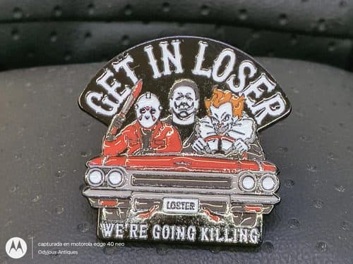 Pin/broche Get In Loser We're Going Killing Terror 2.7cm Negro Pin/broche Metal Get In Loser We're Going Killing Jason Eso Terror Metal 2.7cm