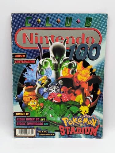 Revista Club Nintendo 100 Año 9 #3 Marzo2000 Pokemon Stadium