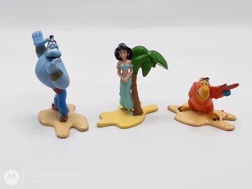 Lote Figuras Aladdin Kelogg's Disney 3pz Retro De Los 90's