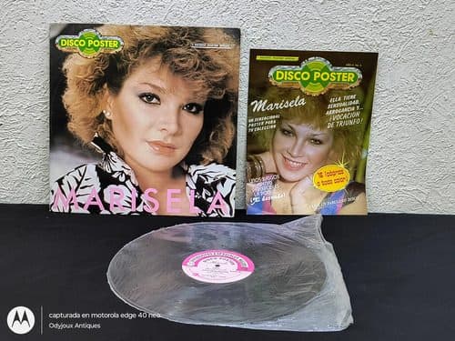 Disco Lp Vinilo Marisela - Disco Póster Melody 1986 México Edición Limitada