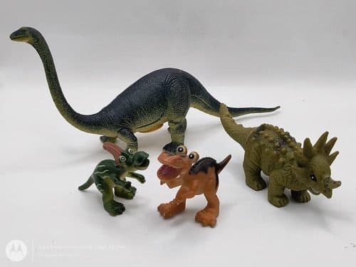 Lote Mini Dinosaurios De Juguete Plástico Surtidos Retro 4pz