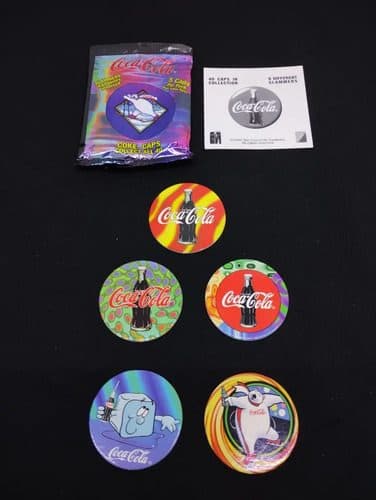 Tazos Coca Cola 5-pack Sobre Abierto Retro 1995 Original #1