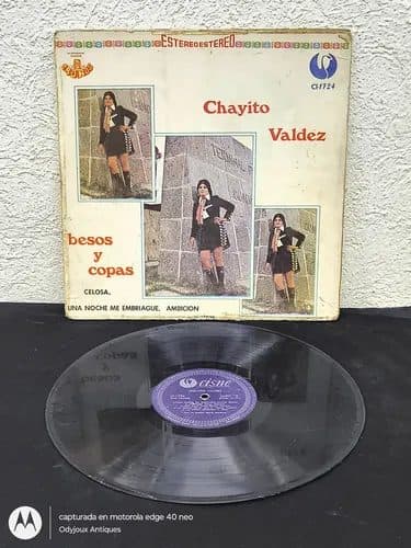 Disco Lp Vinilo Chayito Valdez - Besos Y Copas Cronos 1975