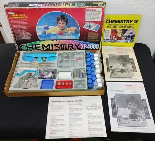 Juego De Química Chemistry Xp-4000 Nsi Retro 1988 1500 Exper