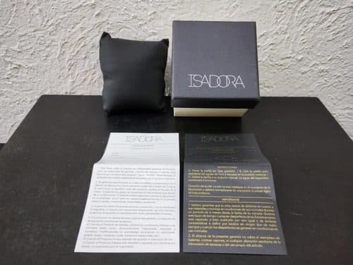 Caja De Reloj Isadora Usada Original Negro Con Beige — vintage México