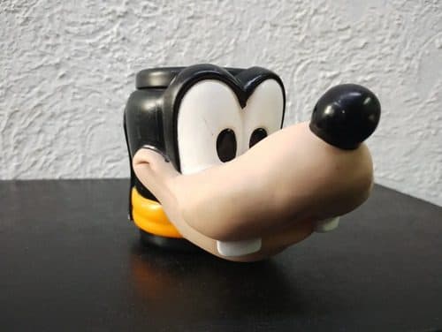 Taza De Vinil Goofy Disney Aplausse 90's Vintage Original Negro Goofy Tribilin Disney — Decoración vintage, años 90s