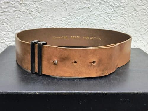Cinto Para Mujer Massimo Dutti Piel Camel Size 75 Original Café/camel Piel Liso 75