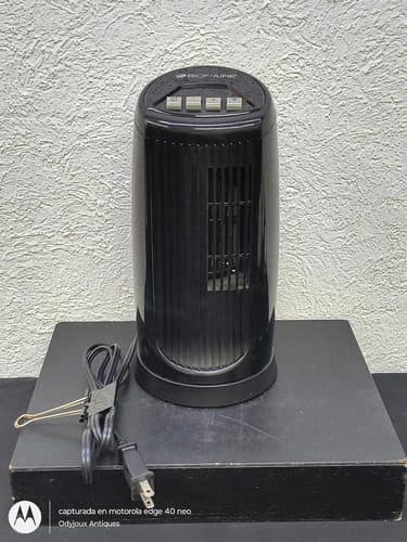 Mini Ventilador De Mesa Torre Oscilante Bt015 Bionaire 15 Cm 60 Negro Plástico 1