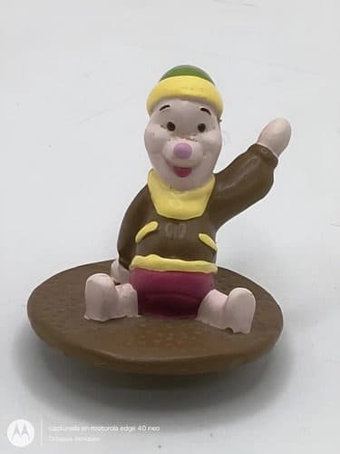 Figura Navideña Piglet De Winnie Pooh Disney Retro Original