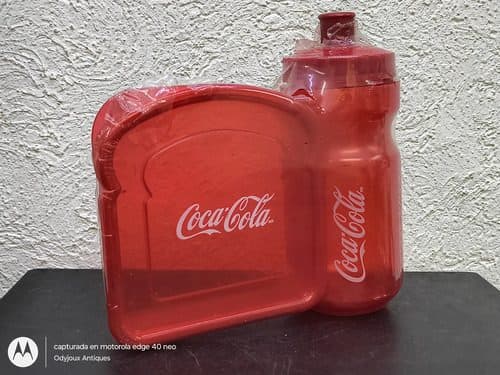 Coca Cola Promocional Cilindro Y Tupper Sandwichero Plástico