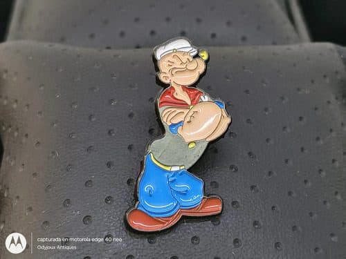 Pin/broche Popeye El Marino Retro Metalico 3.5cm Azul Popeye El Marino — Coleccionables vintage