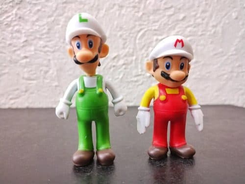 Super Mario Bros Figuras Set 2pzs Mario Luigui Super Poder