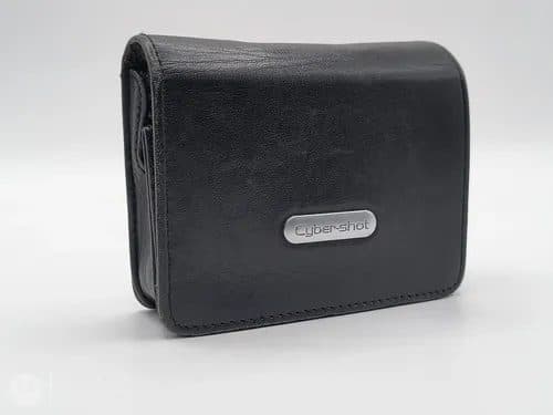 Estuche De Piel Para Cámara Sony Cyber-shot Mod. Lcs-tha Negro