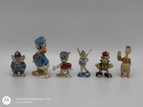 Mini Figuras Walt Disney Productions Antiguas 6pz Años 60's