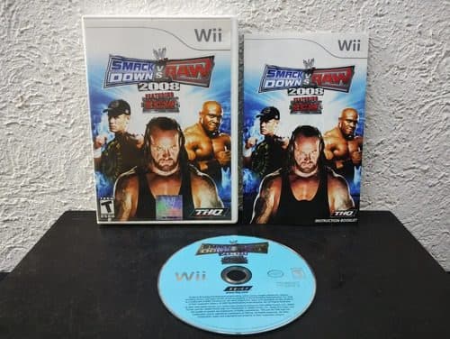 Smackdown Vs Raw 2008 Para Wii Nintendo Completo Original