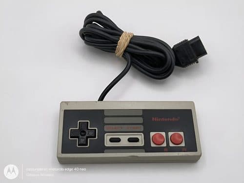 Control Para Nintendo Nes De 1985 Retro Original Gris Gris