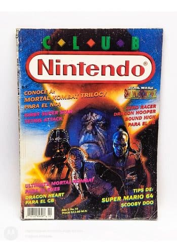 Revista Club Nintendo Año 5 #10 Octub 1996 Star Wars Shadows — Coleccionables vintage, años 90s
