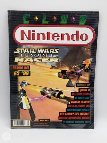 Revista Club Nintendo Año 8 #6 Star Wars Racer Junio Año1999 — Coleccionables vintage, años 90s