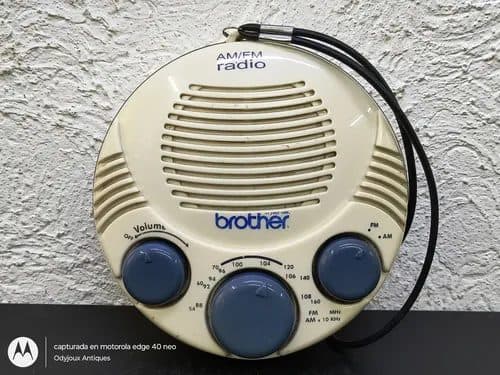 Radio Portátil Antiguo Brother Am/fm Vintage Con Detalle