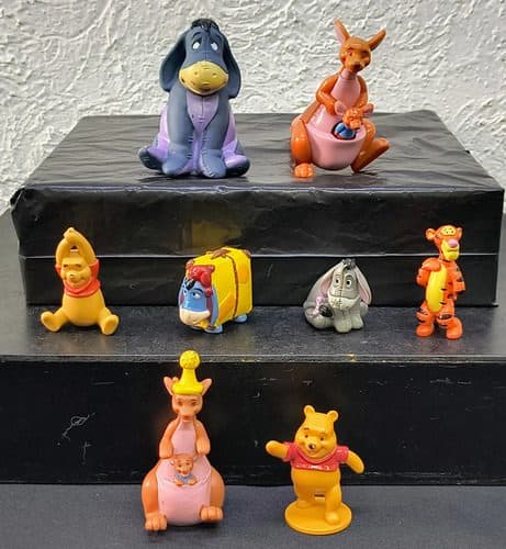 Lote Figuras Winnie Pooh Disney 8-pack Tigger Cangu Igor — Coleccionables vintage