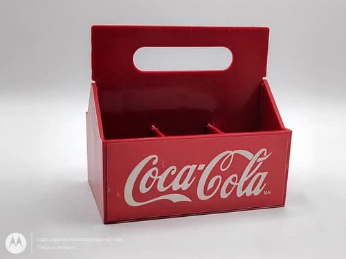 Mini Rejita Coca Cola De Plástico Botellitas Útiles Escolars Mini Rejita Coca Cola De Plástico Para Botellitas Útiles Escolares — Coleccionables vintage