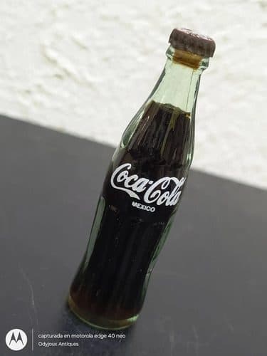 Mini Botella Vintage Coca Cola México 8cm Retro 90's