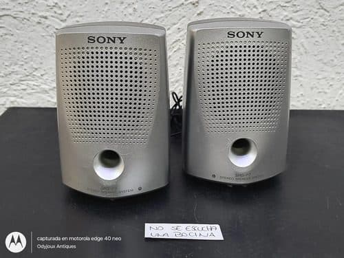 Mini Bocinas Portátiles Sony Srs-p7 Speaker System No Sirven Gris