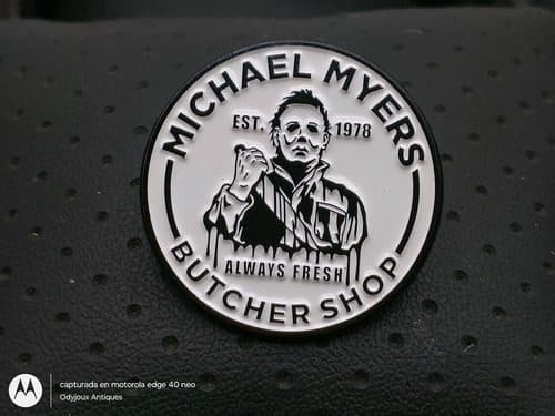 Pin/broche Michael Myers Butcher Shop Terror Pins 3cm Blanco Michael Myers