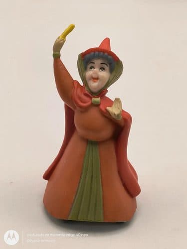 Figura Hada Madrina Flora De La Bella Durmiente Disney 7cm