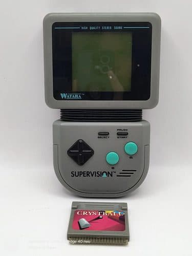 Consola Watara Supervision + 1 Juego Original Con Detalle Gris