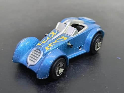 Carrito Maisto Tork Twist Car Blue Yellow Flames Incompleto Azul Acero