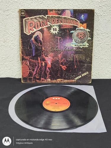 Disco Vinilo Jonny Winter And En Vivo Rock Revolution 1972