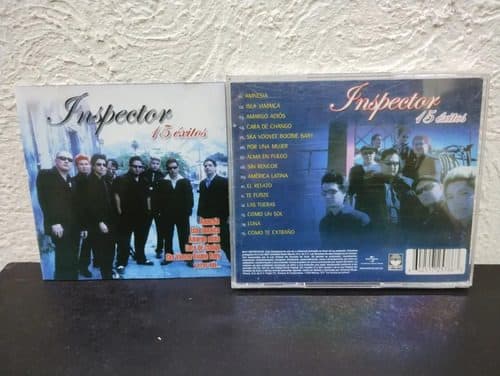 Cd Inspector - 15 Éxitos Solo Caja Y Portada Original Estándar