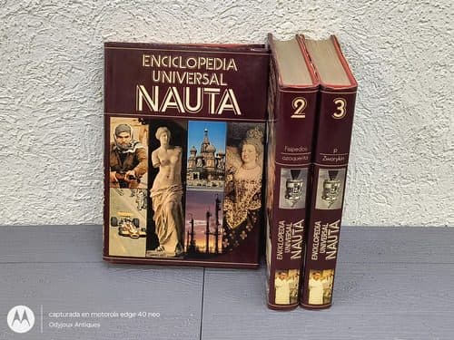 Enciclopedia Universal Nauta 3 Tomos 1978 España Vintage
