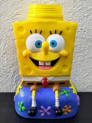 Vaso Bob Esponja Universal Studios 2002 Viacom Original Amarillo