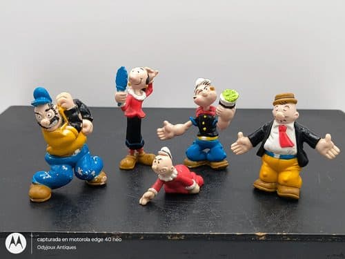 Colección Figuras Popeye Cartoon Mania Sonrics 5-pack Retro — Coleccionables vintage, años 90s