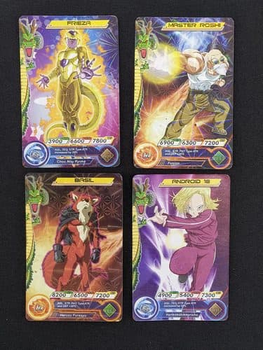 Lote Tarjetas Dragon Ball Super De Colección 4-pack Original — Coleccionables vintage, años NOW