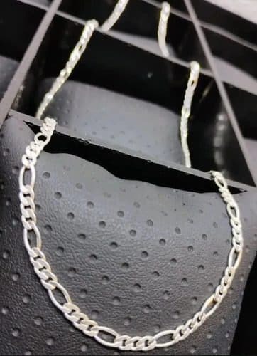 Cadena Tipo Cartier En Plata Fina .925 10.9grs 65cm 3mm Plateado Plateado
